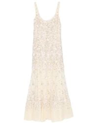 Needle & Thread - Floral-Embrodairy Dress - Lyst