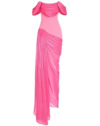V:PM ATELIER - Fatima Draped Maxi Dress - Lyst