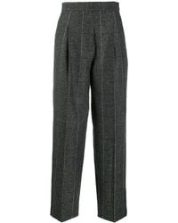 Sandro High-waist Tailored Trousers - Gray