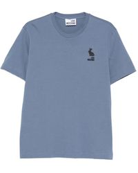 Love Moschino - Logo-Embroidered Short-Sleeve T-Shirt - Lyst