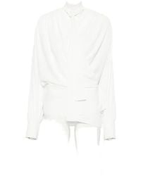 IRO - Scarf-Neck Draped Blouse - Lyst