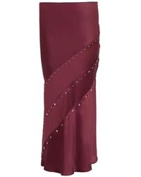 John Richmond - Stud-Embellished Star-Motif Maxi Skirt - Lyst