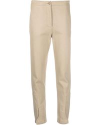 Aspesi - High-waisted Wool Trousers - Lyst