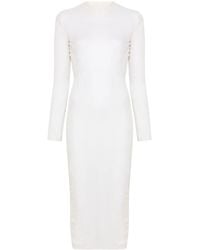Mugler - Sheer Maxi Dress - Lyst