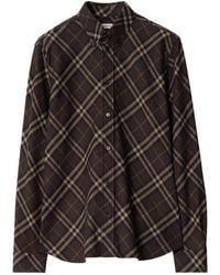 Burberry - Relaxed-Fit Check Cotton Shirt - Lyst