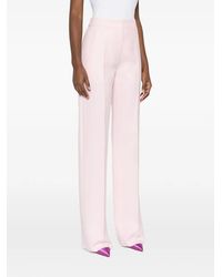 Valentino Garavani - Crepe Straight-Leg Trousers - Lyst