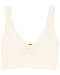Plan C - V-Neck Sleeveless Top - Lyst