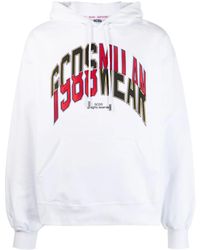 Gcds - Logo-Print Cotton Hoodie - Lyst