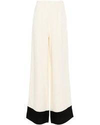 ‎Taller Marmo - Pantaloni Marlene Corniche A Palazzo - Lyst