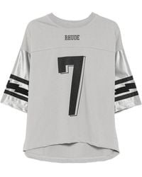 Rhude - Logo-Print Mesh T-Shirt - Lyst