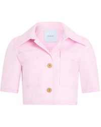 Patou - Short-Sleeves Buttoned Jacket - Lyst