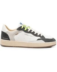 Crime London - Chelsea Panelled Leather Sneakers - Lyst