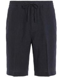 120% Lino - Drawstring Linen Shorts - Lyst
