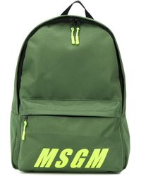 guess kevin logo print backpack