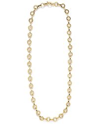 Azlee - 18kt Yellow Gold Heavy Circle-link Chain Necklace - Lyst