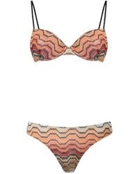 Missoni - Bikini Balconette En Viscose Lamé - Lyst