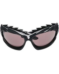 Balenciaga - Spike Rectangle-frame Sunglasses - Lyst