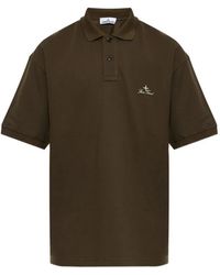 Stone Island - 2200002 50/2 Organic Cotton Piqué Polo Shirt - Lyst