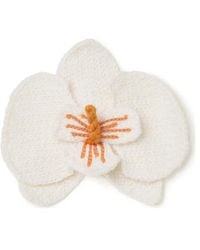 Alanui - Bestickte Orchid Brosche - Lyst