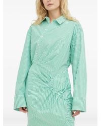 Herskind - Gesmockte Gestreepte Mini-Jurk - Lyst