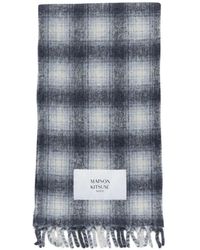 Maison Kitsuné - Écharpe Frangée À Carreaux - Lyst
