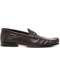 Tom Ford - Polished Leather Loafers - Lyst