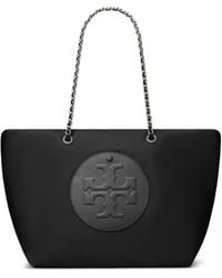 Tory Burch - "Ella" Borsa Tote Con Zip E Catena - Lyst
