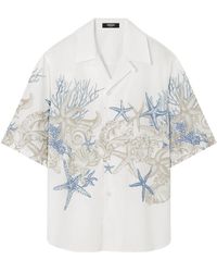 Versace - Barocco Sea Cotton Shirt - Lyst
