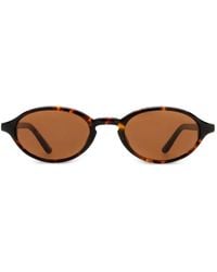 Chimi - Lex Tortoise-Effect Oval-Frame Sunglasses - Lyst