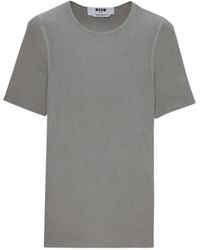 MSGM - Crew-Neck T-Shirt - Lyst