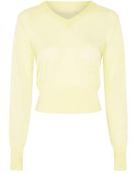 Paris Georgia Basics - V-Neck Sweater - Lyst