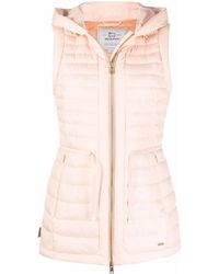 Woolrich - Hibiscus Hooded Goose-Down Gilet - Lyst