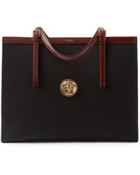 Versace - Rivière Large Canvas Tote - Lyst