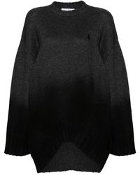 The Attico - Robe Courte En Maille À Design Nervuré - Lyst