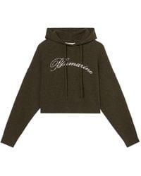 Blumarine - ロゴ クロップド パーカー - Lyst