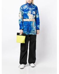 Stain Shade - Belted Tie Dye-Print Jacket - Lyst