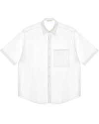 AURALEE - Button-Up Short-Sleeve Shirt - Lyst