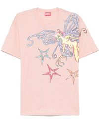DIESEL - T-Shirt T-Buxt-Q1 - Lyst