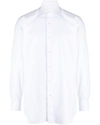 Brioni - Long-sleeve Cotton Shirt - Lyst