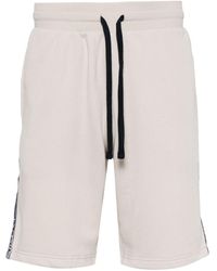 Emporio Armani - Logo-print Cotton-blend Shorts - Lyst