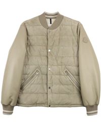 Moncler - Chalanches Leather Bomber - Lyst