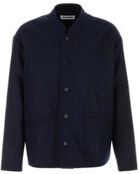 Jil Sander - Chaqueta Sin Cuello Con Botones - Lyst