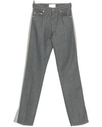 Sportmax - Side-Stripe Split-Hem Jeans - Lyst
