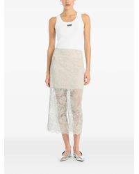 ROTATE BIRGER CHRISTENSEN - Lace Midi Skirt - Lyst