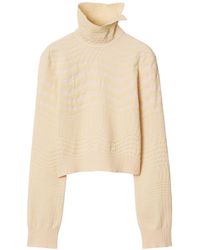 Burberry - Pullover mit Hahnentrittmuster - Lyst