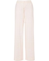 Missoni - Chevron-Knit Wide-Leg Trousers - Lyst