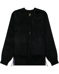 Needles - Cardigan mit Mohairleder-Patch - Lyst