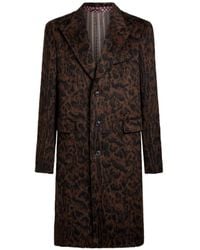 Etro - Jacquard Coat With Animal Motif - Lyst