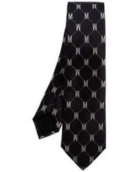 Moschino - Seidenkrawatte Mit Monogramm-Print - Lyst