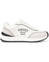 Versace - Sneakers mit Logo-Stickerei - Lyst